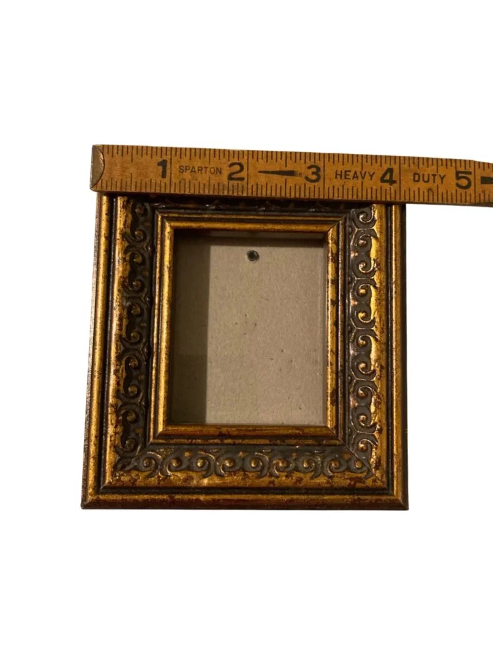 Vintage Ornate Gold And Brown Miniature Picture Frame Gallery Wall